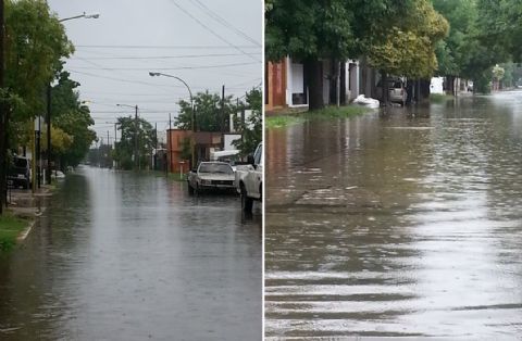 Intensas lluvias sorprendieron a la ciudad y anegaron las calles