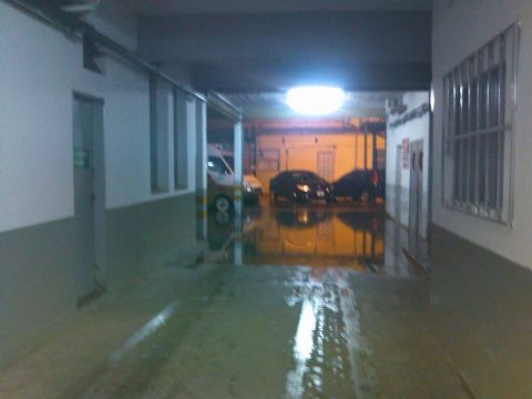 La sala de tomografía del Larrain se inundó durante la madrugada