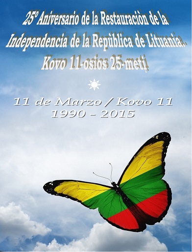 25º aniversario de la restauración de la independencia de Lituania