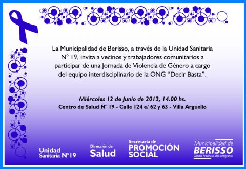 Charla sobre violencia de género