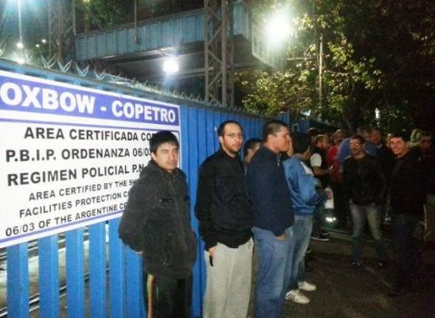 Toma en la empresa Copetro por el despido de empleado