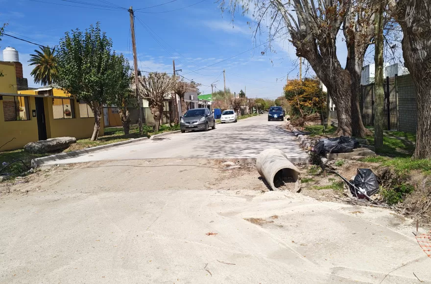 Los vecinos reclaman por obras inconclusas.