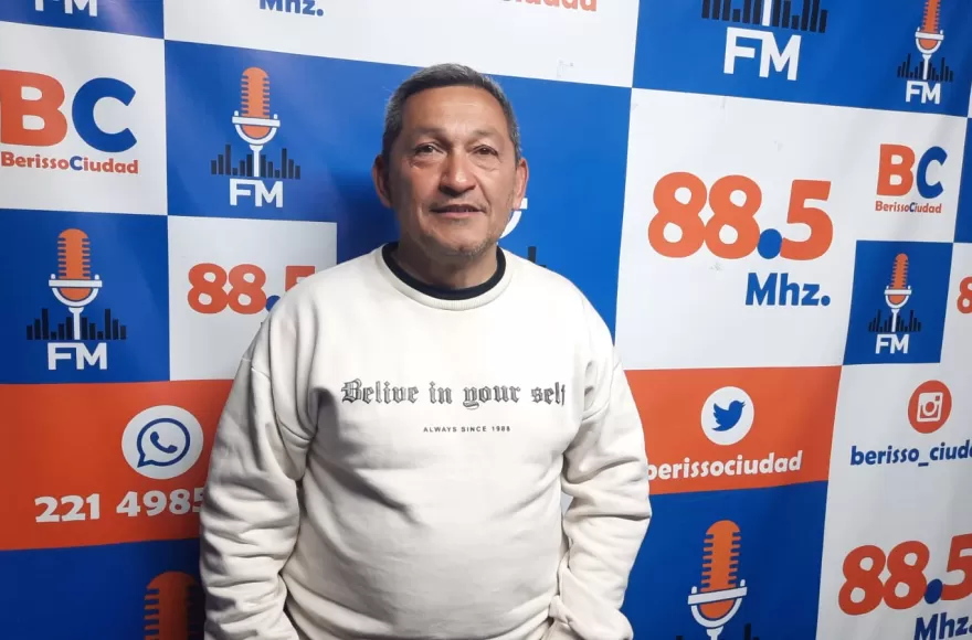 Cristian Imaz, responsable del gimnasio municipal Juan B. Justo.