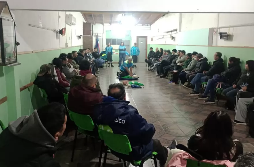 La capacitación fue articulada con el área de Salud.