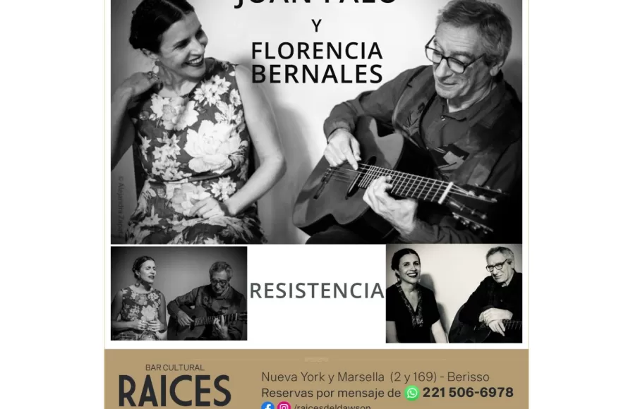 Junto a Florencia Bernales, presenta “Resistencia”.