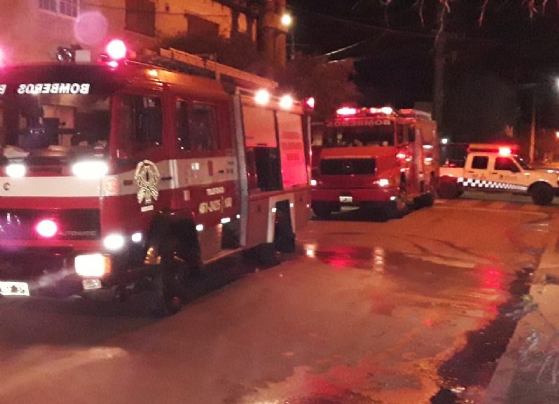 Intervinieron los bomberos.