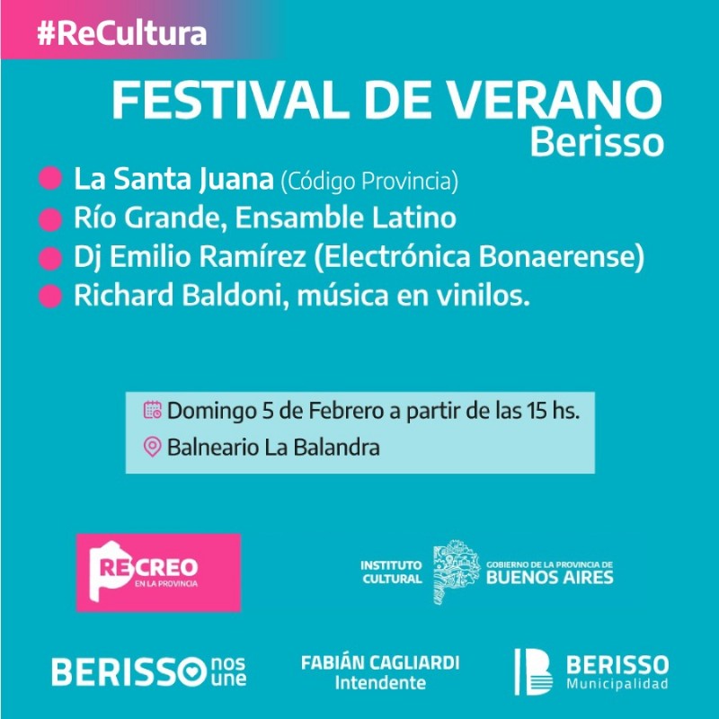 El evento, forma parte de una programación estival que lleva adelante numerosas actividades artísticas, con entrada libre y gratuita.