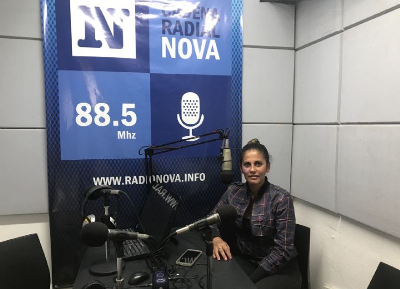 Ana Babán, en el aire de BerissoCiudad en Radio.