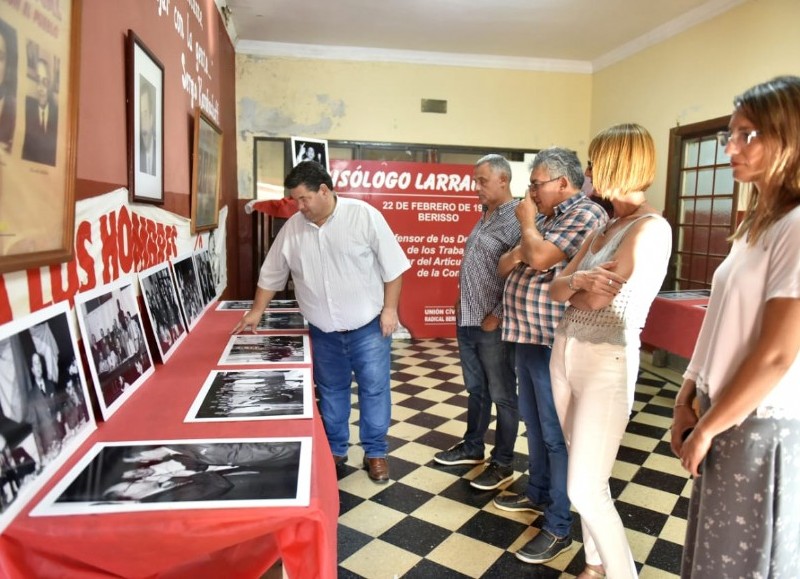 Visita del exintendente Nedela.