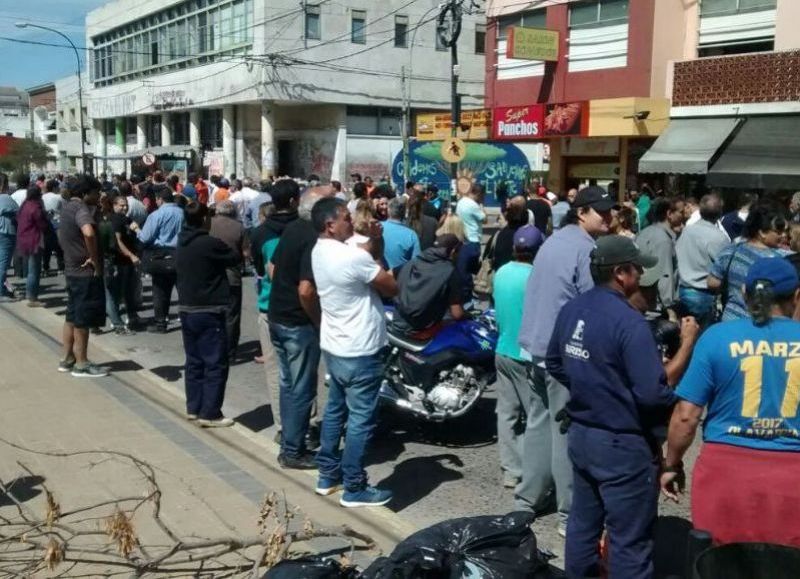 El lunes hubo movilización a la comuna.