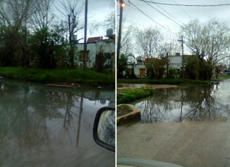 Pileta de aguas servidas.