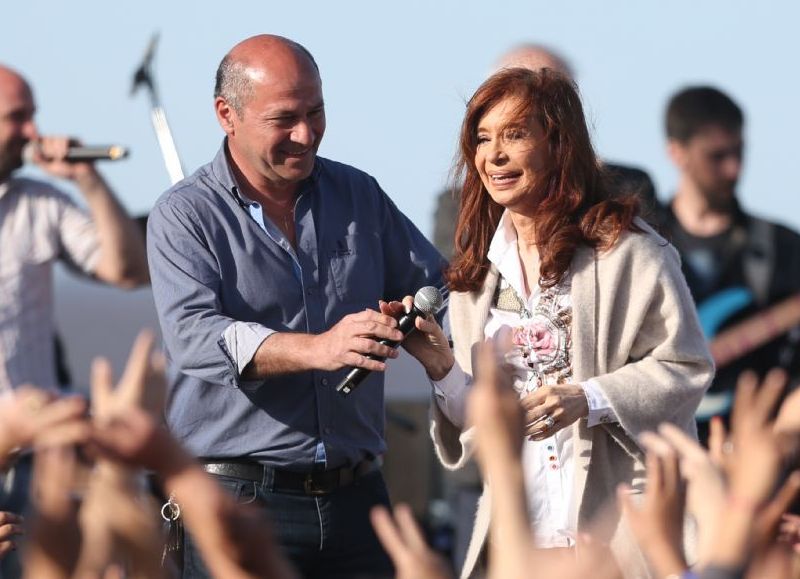 Mario Secco y Cristina Fernández de Kirchner.