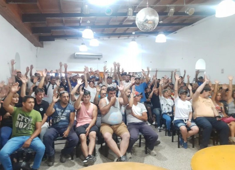 Un pasaje de la asamblea de este jueves.