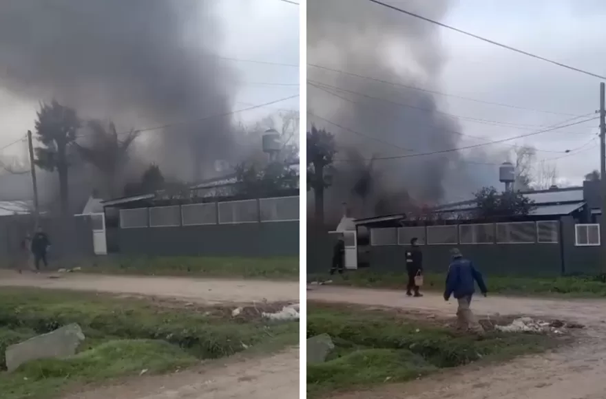 Bomberos y personal sanitario se movilizaron hacia la vivienda.