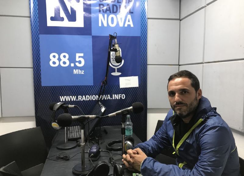 Juan Ignacio Mincarelli, en el aire de BerissoCiudad en Radio.