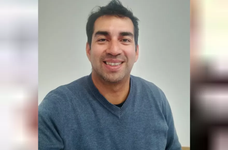 Claudio Sosa, peridista trelewense.