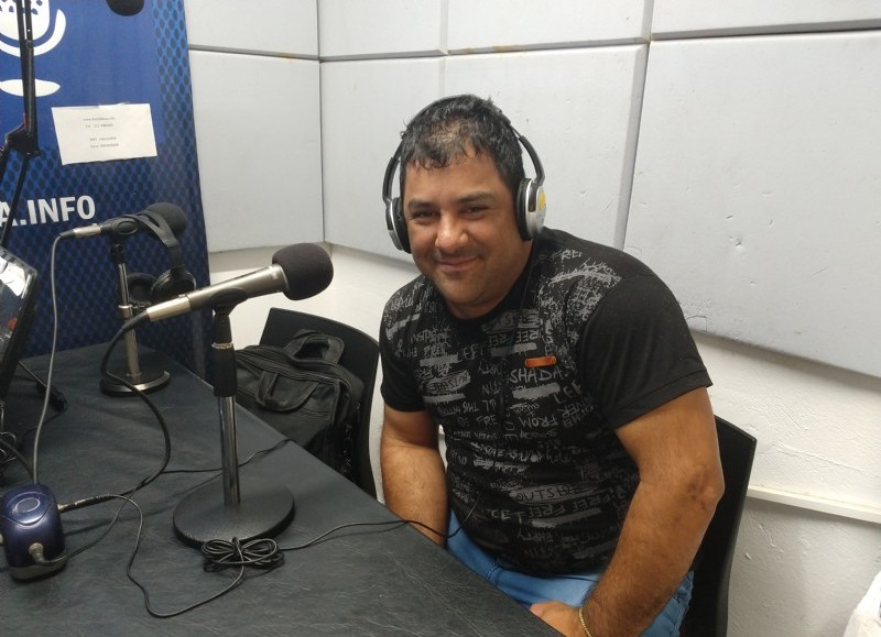 Jesús Helguera, en el aire de BerissoCiudad en Radio.