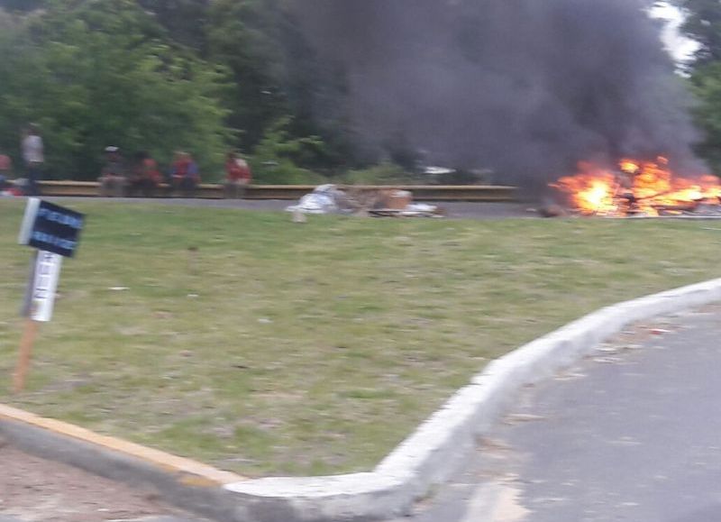 Protesta por una deuda.