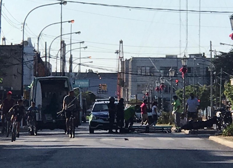 El conductor del rodado menor resultó herido.