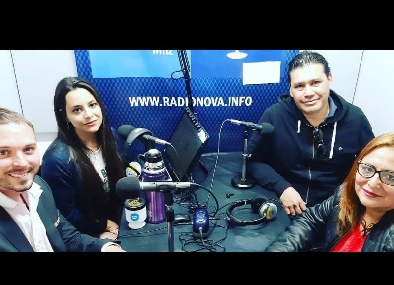 Ezequiel Giuffrida y Bety Chávez, en el aire de Cadena Radial NOVA.