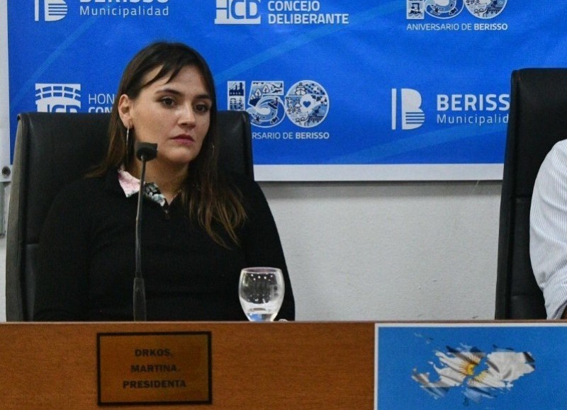 Martinda Drkos, titular del Concejo Deliberante.