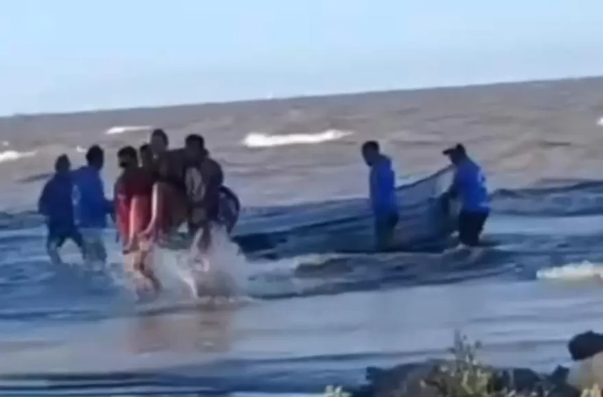 Un pasaje del despliegue.