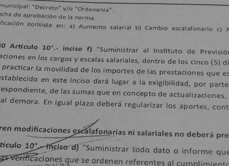 Un decreto que no se cumple.