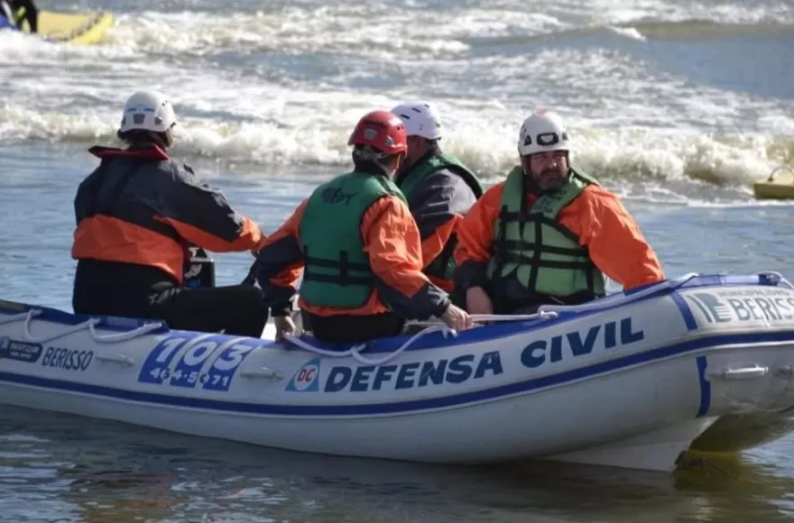 El rescate se produjo cerca de las 16.