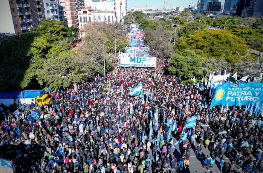 Gran convocatoria en la Ciudad de Buenos Aires.