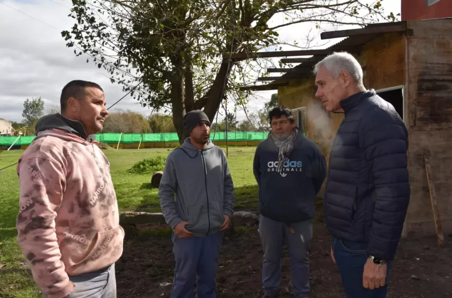 Cagliardi recorrió el predio, que contará con espacio para distintas actividades.