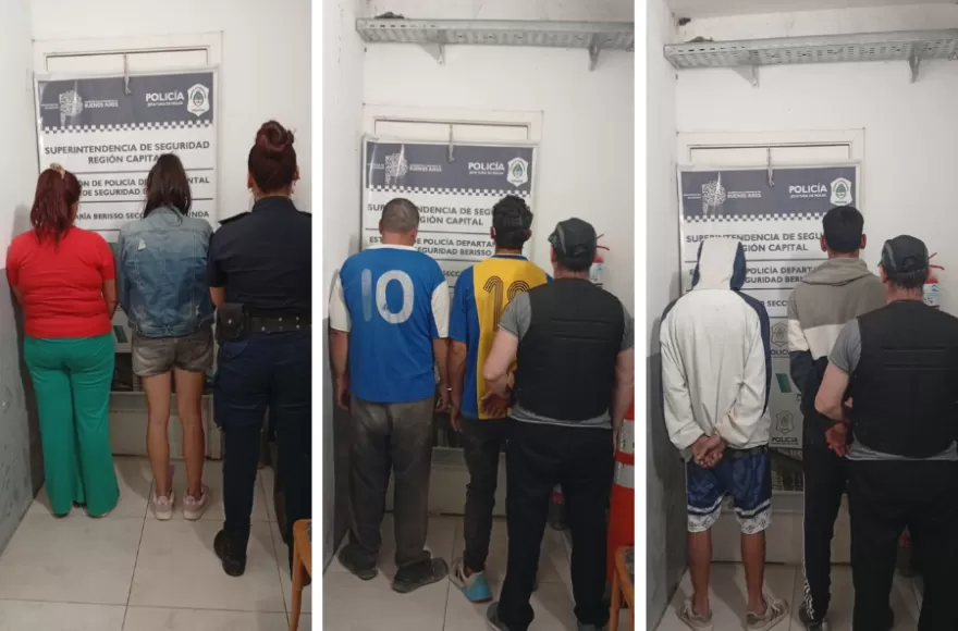 Fueron detenidos seis mayores de edad.