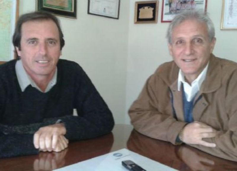Claudio Hiser y Marcelo Peroni, referentes del STM.