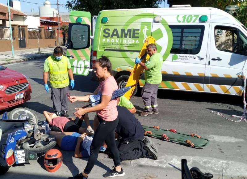 Intervención de los servicios de emergencia.