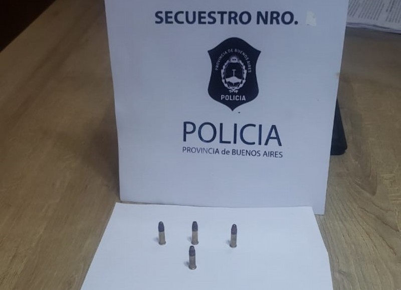 Municiones secuestradas.