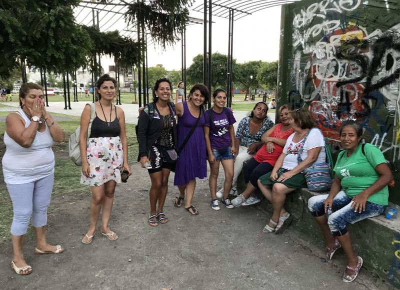 Algunas participantes de la asamblea.