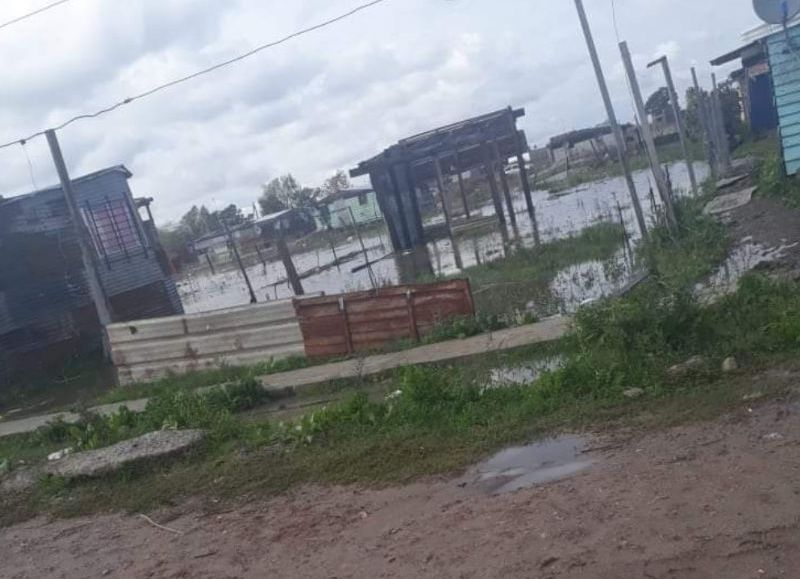 Estragos tras las lluvias.