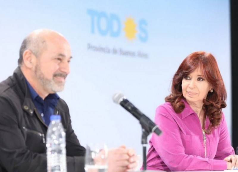 Mario Secco y Cristina Fernández de Kirchner.