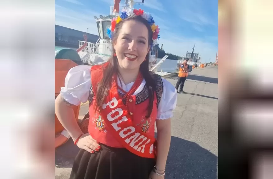 Micaela Mankowski, mejor compañera de la Fiesta Provincial del Inmigrante.
