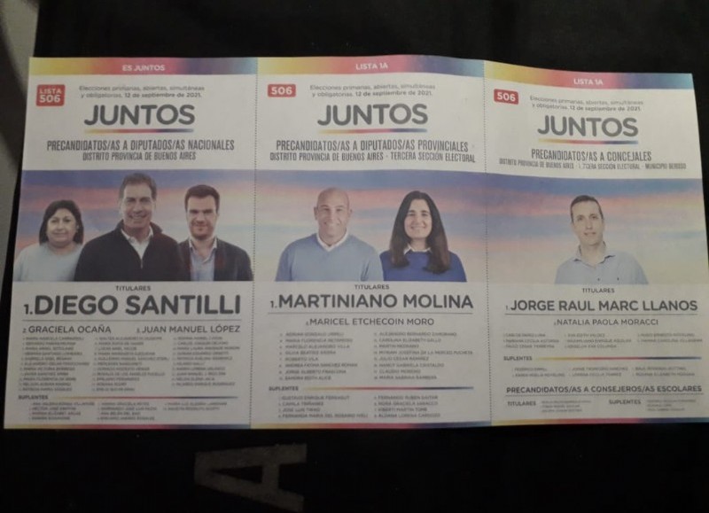 Entrega de boletas y propuestas 