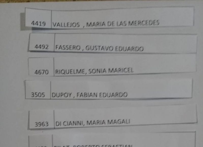 Algunos de los beneficiados.
