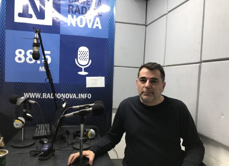 Javier Astorga, en el aire de BerissoCiudad en Radio.