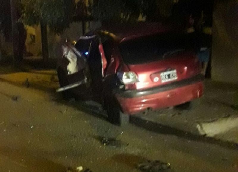 Escena del accidente en calle 24