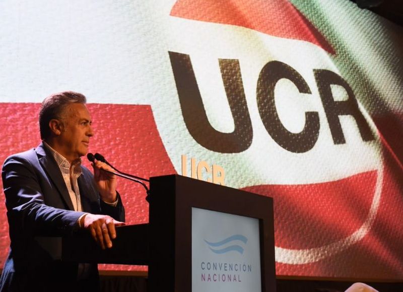 El presidente de la UCR nacional, Alfredo Cornejo.