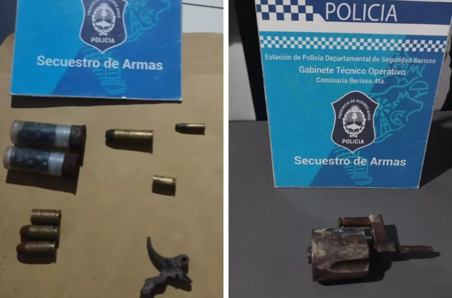 Durante el allanamiento se secuestraron varias municiones.