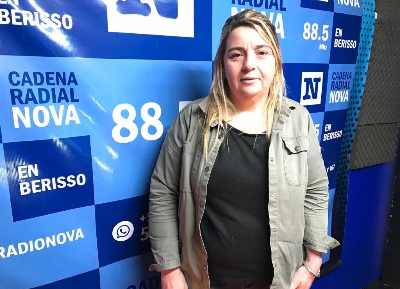 Inés García en los estudios de la 88.5.