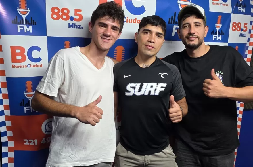Bayron Pusder, Maximiliano Gredel y Leonel Díaz, organizadores de la Copa Rincón 3x3.