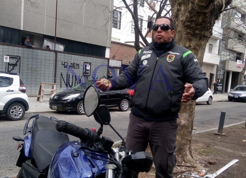 El conflicto interno de la UOCRA en La Plata sumó un capítulo más de violencia este miércoles al mediodía. (Foto: NOVA)