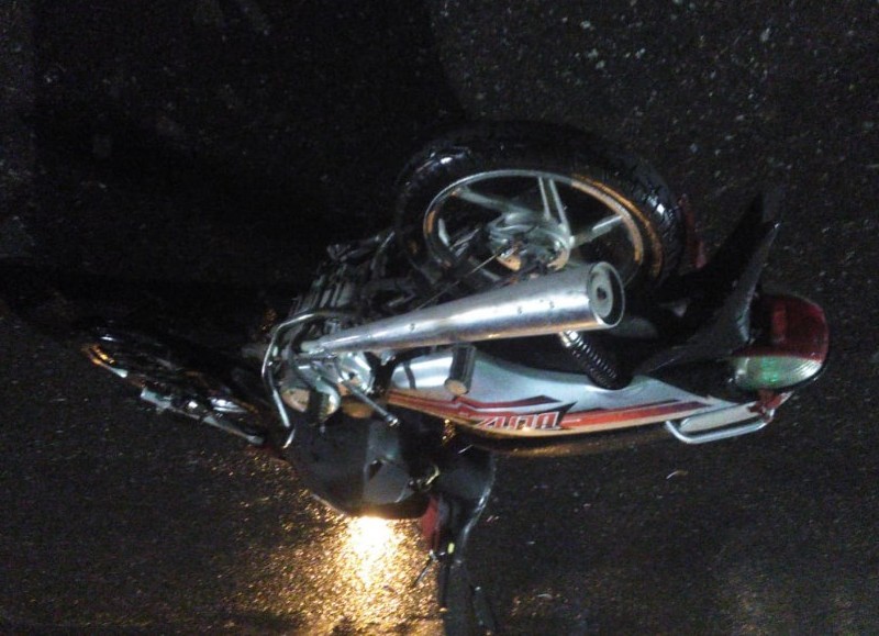 Un motociclista se llevó la peor parte.