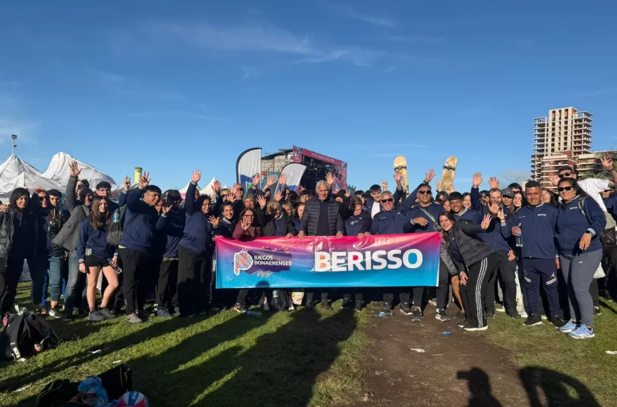 Cagliardi acompañó a la delegación berissense en Mar del Plata.