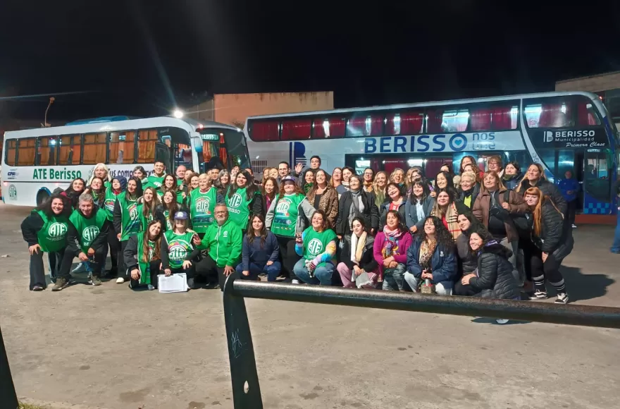 La delegación de Berisso en el Congreso.